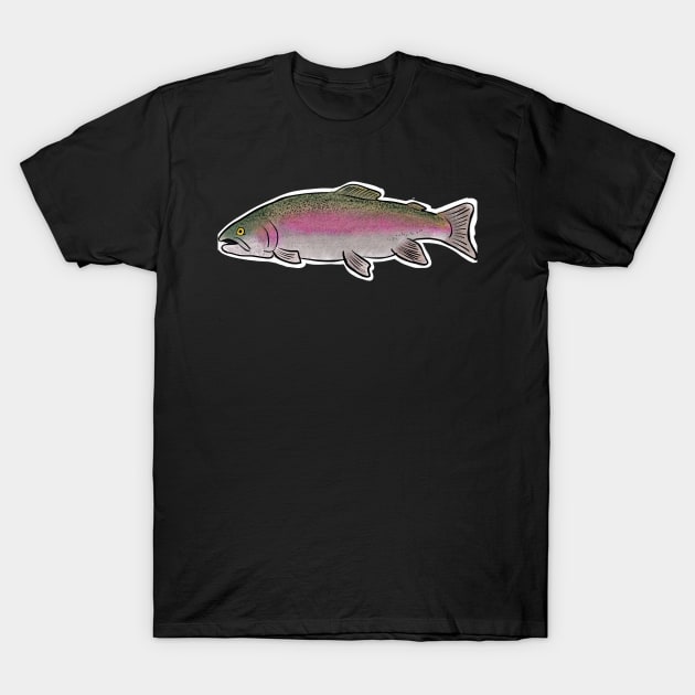 Rainbow Trout T-Shirt by DurrStickers